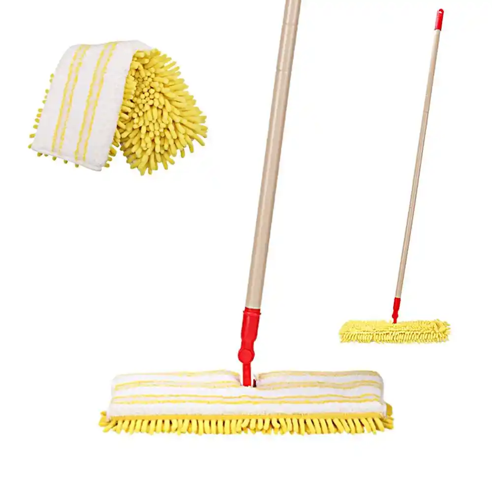 Cleanhomeマイクロファイバーフラットモップタイル床2洗えるモップパッド広葉樹床ダストモップ360ドライとウェットクリーニング掃討 モップ Aliexpress