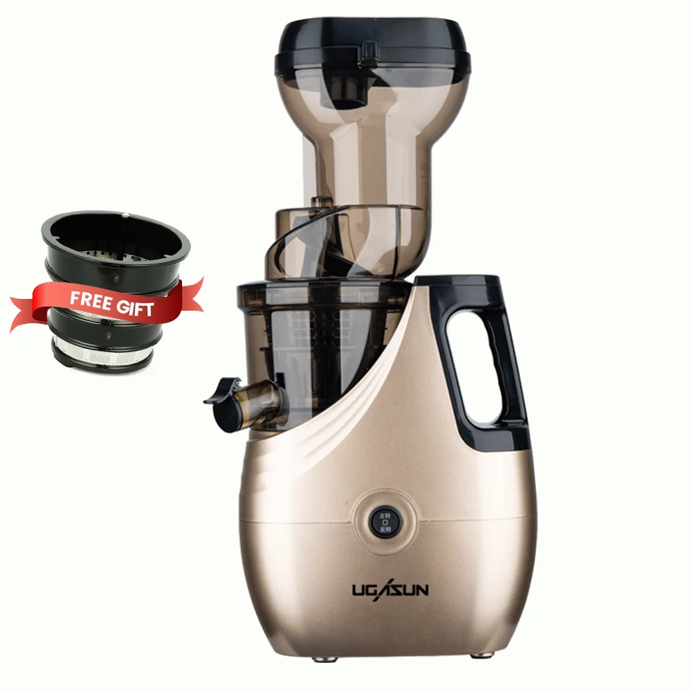 UGASUNB02BSlowJuicerScrewColdPressExtractorFilterFreeEasyWashElectricFruitJuicer