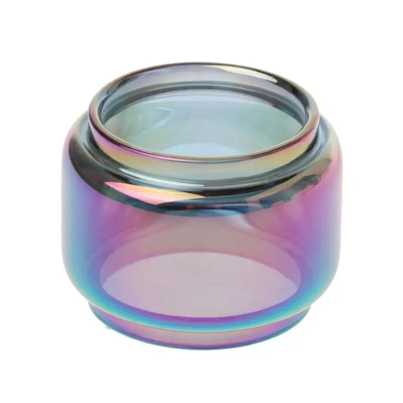 Tanie Kolorowa tęcza wymiana Pyrex szkło od żarówki zbiornik rury dla SMOK TFV16 sklep
