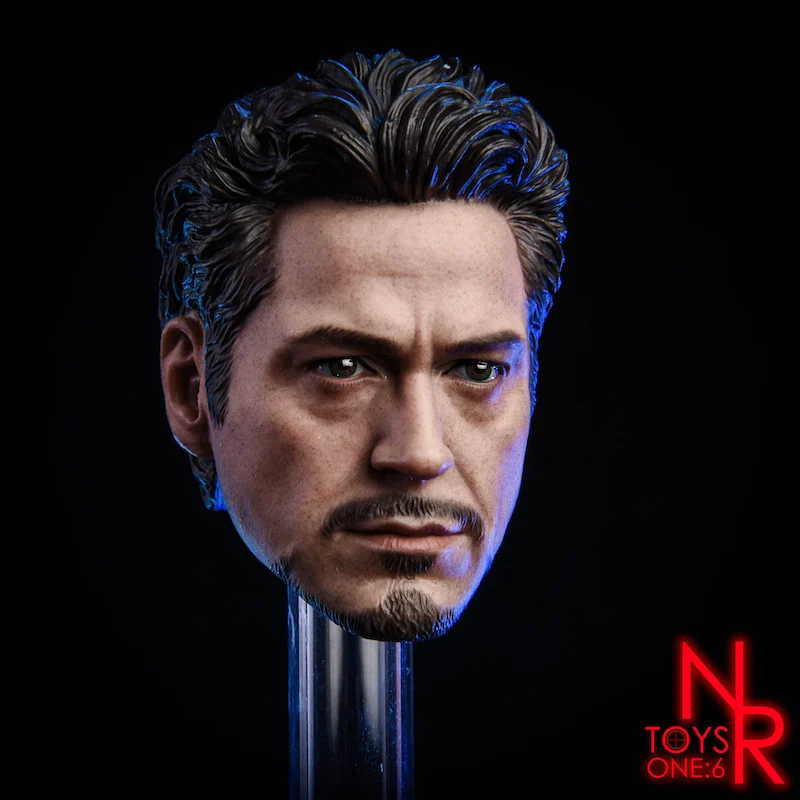 Новинка 1:6 масштаб Мужская голова Sculpt MK5 Tony 2,0 голова резная форма игрушки Нормальная/поврежденная версия подходит 12 "фигурка для коллекции