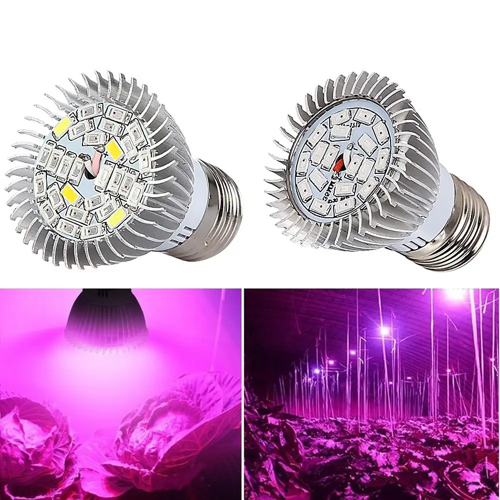 

LED Grow Lamp E27 85-265V Plant Light 18 28Leds Full Spectrum Growing Lights Red Blue Led For Plants Growth Phyto Lamp