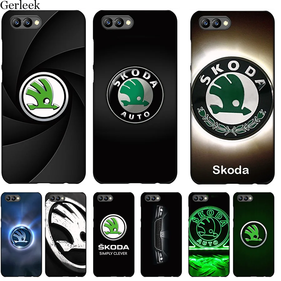 Desxz ТПУ сотовый Чехол для телефона Skoda автомобиль логотип для huawei Honor 6A 7X 7A 7C 8 8X 8C 9 Note 10 P30 Lite Pro Чехол