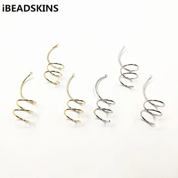 

New arrival! 51x17mm 100pcs/lot gold color Copper material Imitation spiral-shape charm for earring/jewelry DIY ( as shown)