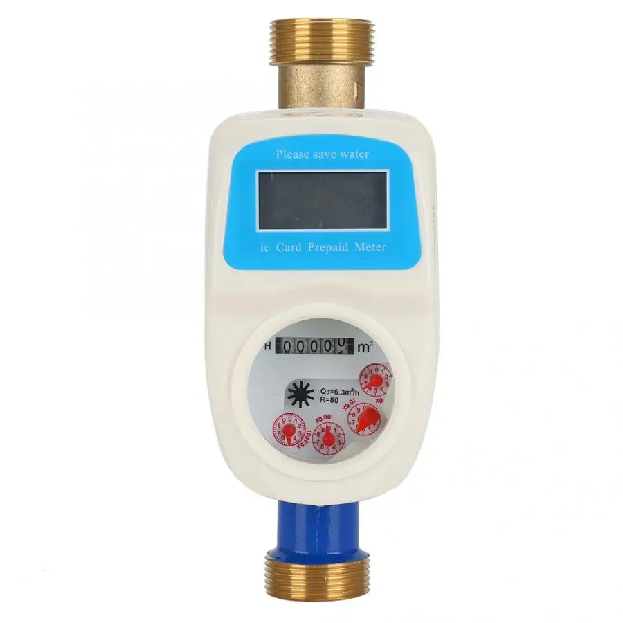 LXSK-25E Home Garden Smart Intelligent Waterproof Water Pipe Measuring Meter Tap Tool Rotor Type Water Meter