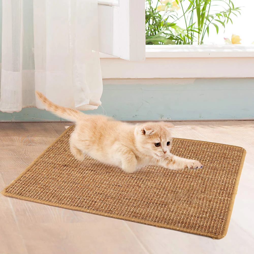 Когтеточка для котов коврик-Когтеточка для царапин Когтеточка для когтей защита мебели доска для царапин случайный цвет