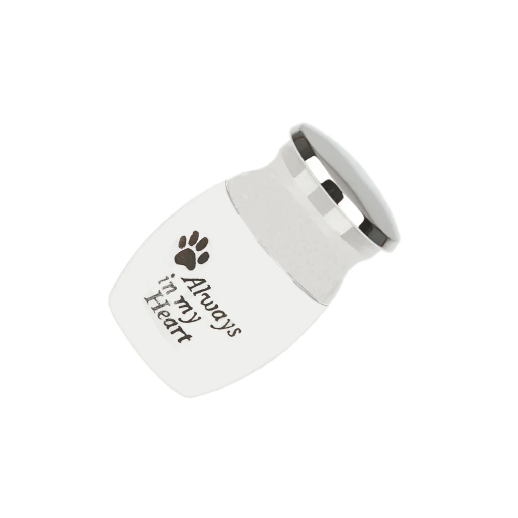 Pet Urn Keepsake Dog Cat Memorial Ashes Jar with Always in My Heart