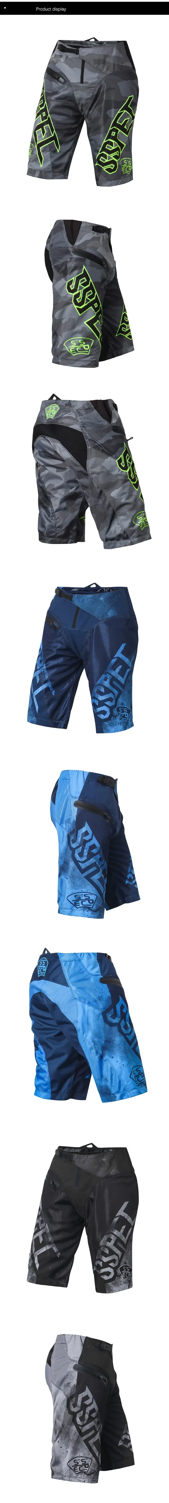 Бренд Топ MTB MX шорты для горного велосипеда Мужские штаны для мотокросса Горные DH темно-синие фиолетовые велосипедные шорты