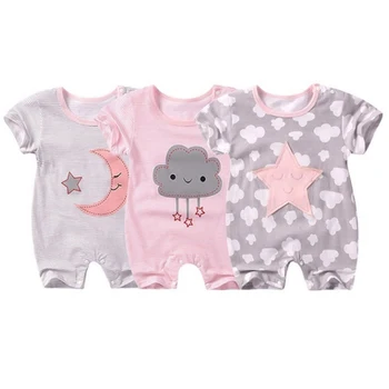

Bear Style Rompers Cloud five-star Baby short-sleeved Jumpsuit Baby Rompers Summer Dress Pajamas Infant Newborn Summer Clothes