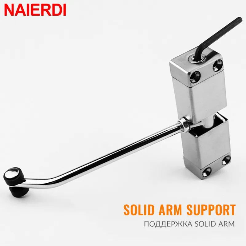 NAIERDI 40KG Automatic Spring Door Closer Stainless Steel Adjustable Door Closing Silver Device Black Gold Hardware