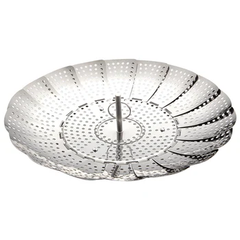 

Expandable Strainer Collapsible Cooker Steamer Basket Vegetable Food Folding Stainless Steel Mesh