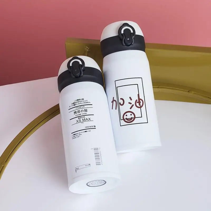 

Insulated Cup Women's with Lid Can Be Water Simple Fresh MORI Series GIRL'S Heart Portable Students Cute Stainless Steel Water C