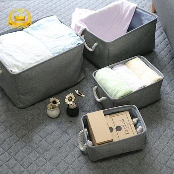 

Laundry Basket Storage Basket With Handles Cabinet Organizer Storage Box For ClothesTowels Bed Linen Storage (Grey) YDHS