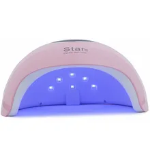 Star6 розовая светодиодная УФ-лампа для ногтей Сушилка для ногтей профессиональная быстрая сушка гель лак для ногтей USB разъем 30 s/60 s/90 s таймер маникюр