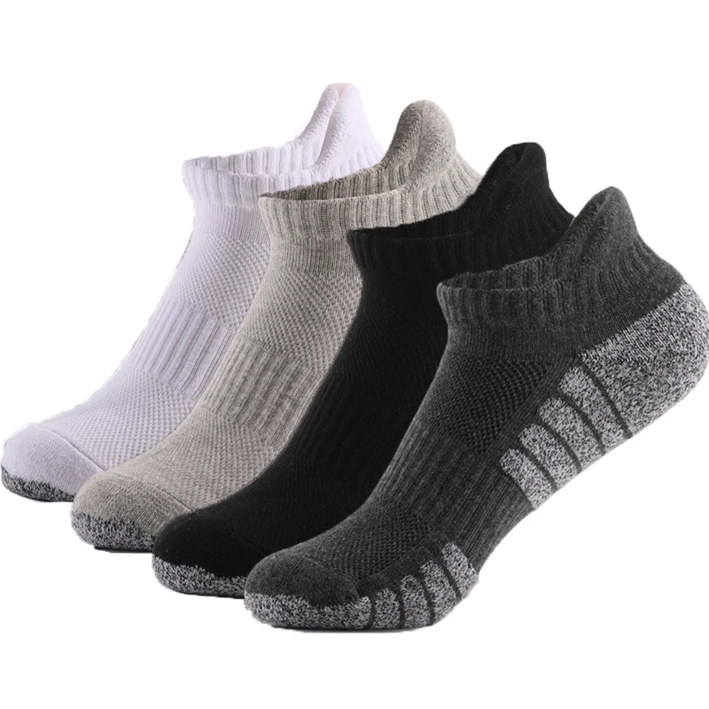 6Pairs Athletic Ankle Socks Sports Low Cut Socks Performance Thick Cushion Knit Quick Dry Sock Outdoor Fitness Breathable