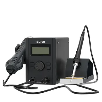 

QUICK 715 2 In 1 rework & soldering Station consist of Quick 2008 air gun and QUICK 936A soldering iron for Phone SMD BGA Repair