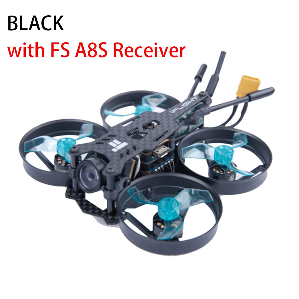 IFlight CineBee 75HD 75 мм 2S Whoop w/Caddx. us V2 камера/iFlight F4 sucex 16*16 мм микро летная башня/1103 11000kv мотор - Цвет: BLACK- FS A8S