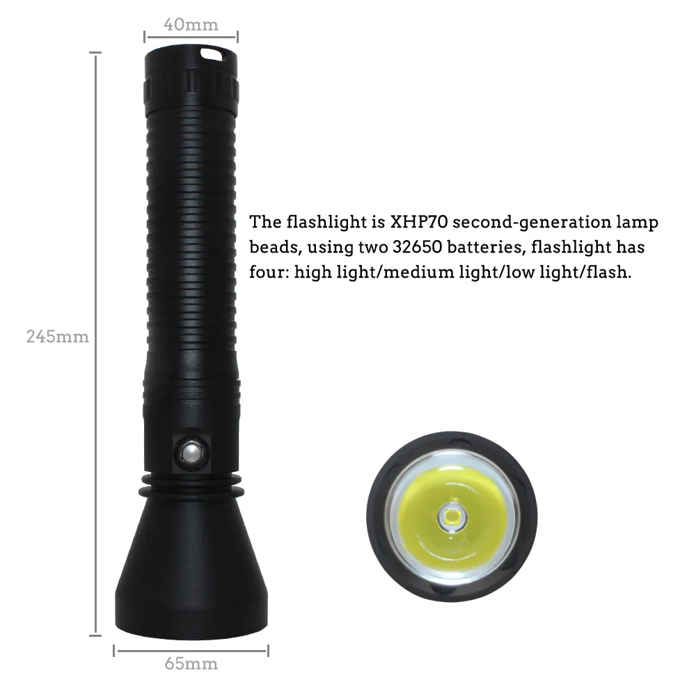XHP70.2 Diving Flashlight (6)