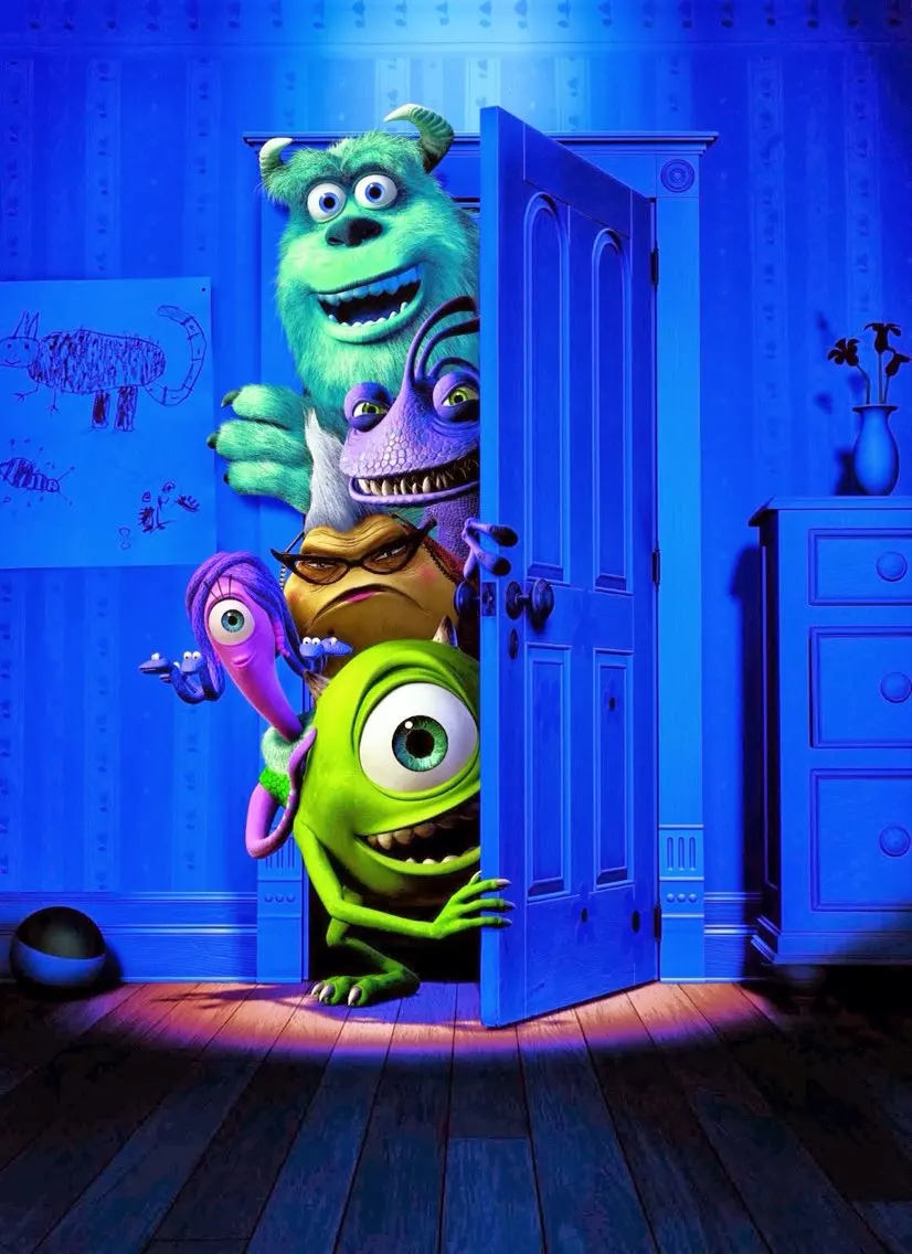 5x7FT Monsters Inc. Университет Майк Вазовски Джеймс П. Салливан двери изготовленные на