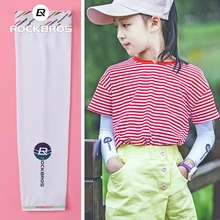 Детские шелковые рукава, солнцезащитный крем, летняя защита от ультрафиолета, защита от солнца, гетры для мальчиков и девочек, для велоспорта, баскетбола, бега