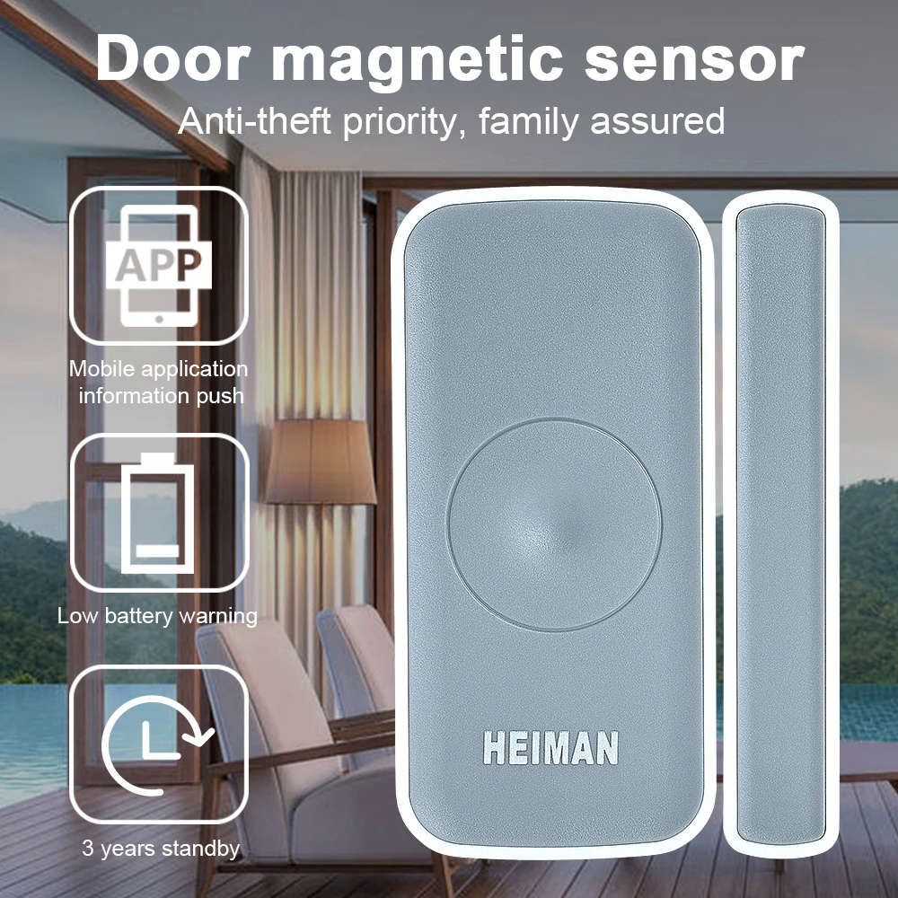 HEIMAN Zigbee magnetic switch Door window Detector sensor alarm for smart house Security alarm home