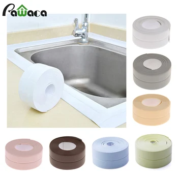

3.4mx38mm 22mm Windows Bath Tape Sealing Strips Pvc Kitchen Waterproof Wall Sticker Self-adhesive Seam Toilet Corner Seal Strip