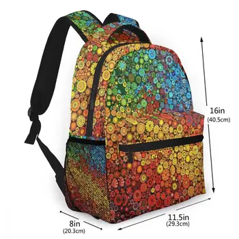 

NOISYDESIGNS Rainbow Fashion Backpacks for Teenage Girls High Quality Laptop Backpack Coloring Prints Women's Travel Rucksack