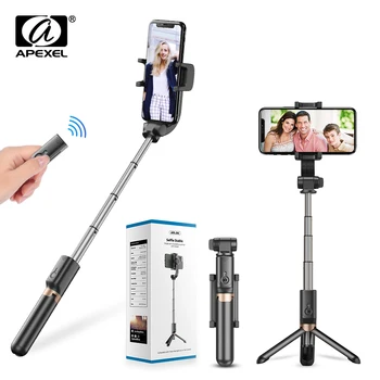 

APEXEL selfie stick stabilizer mobile gimbal single axis smartphone tripod 360 Rotation Live vlog For Phone DSLR Gopro