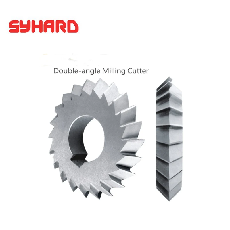 2pcs/lot Hss Double Angle Milling Cutter V Type Milling Cutter Diameter