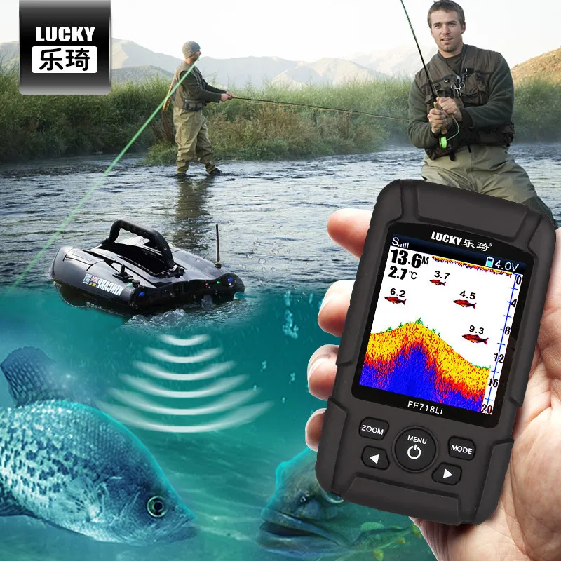 

Cross Border for Yue Qi fish finder Wireless Sonar Color Screen Smart Fish Detector Chinese Visual High-definition