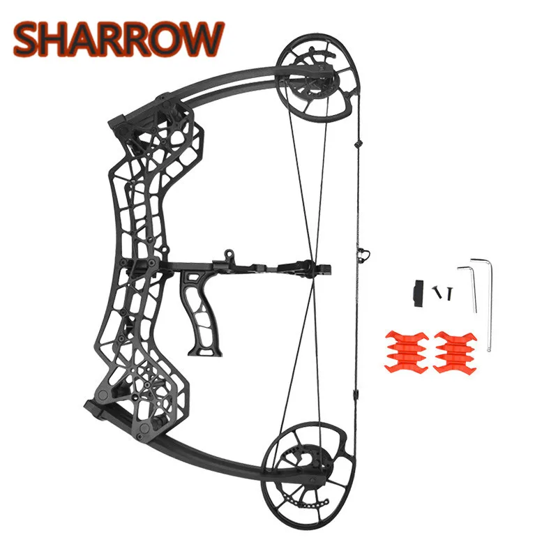 

30-60Lbs 310FPS Compound Bow Adjustable Dual-use Catapult Steel Ball Bow Field For Shooting Hunting Fish Outdoor Camping Archery