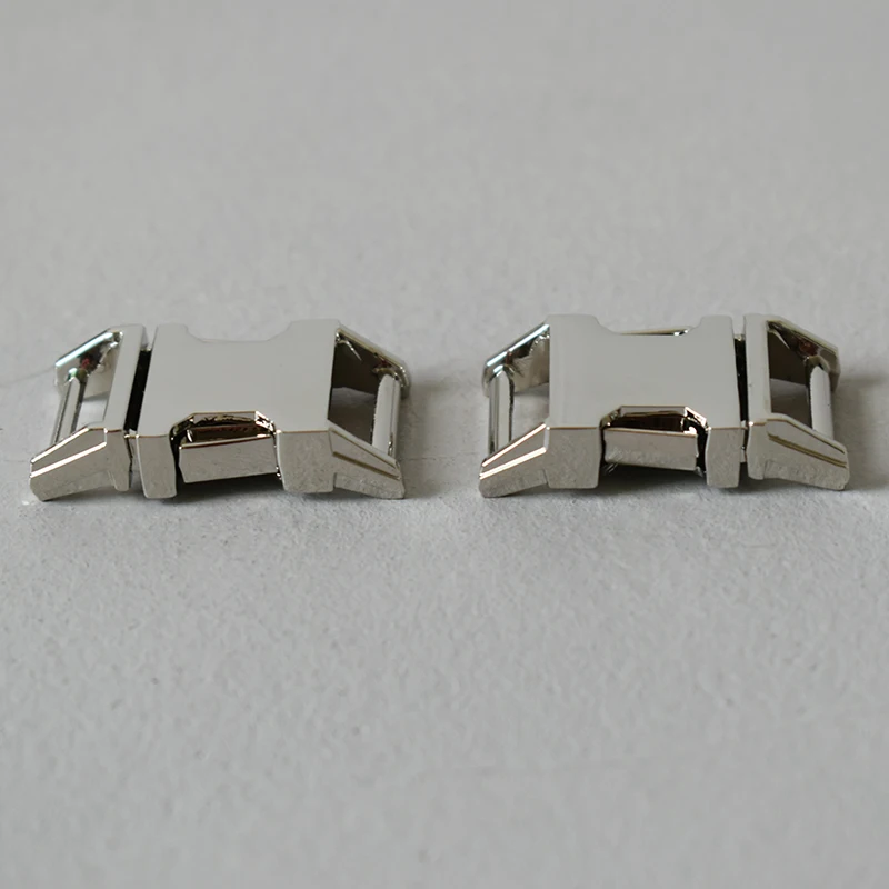 1 pc Silver Сверхмощный покрытием сторонний релиз металлической пряжкой карабин 5/8 дюймов(15 мм) "сделай сам", домашним животным, ошейник для Паракорд рюкзак аксессуары 5 видов цветов - Цвет: 1 pc Silver