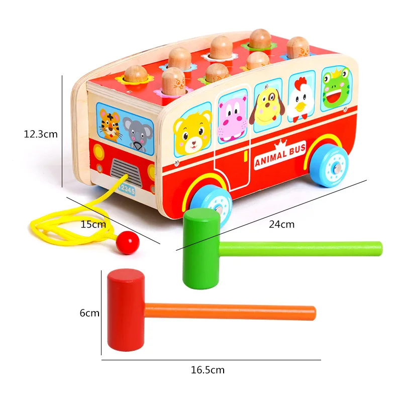 

Joy Bus Play Hamster Infants Children Male Baby Pound Play Hamster Large Size Toy Toddler Dragging Toys