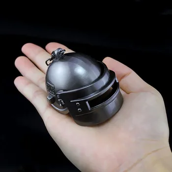 

Game PUBG Playerunknown's Battlegrounds Cosplay Costumes Props Alloy Lv3 Helmet Armor Model Key Chain Keychain