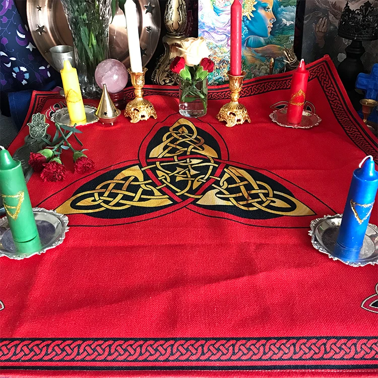 70x70 см этикет ткань/алтарная ткань/карты Таро/Wika языческий Кельтский Узел