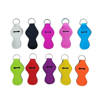 

10 Pcs Chapstick Holder Keychains Lipstick Holder Keychain With Key Chain Clip Hook Key Ring Organizer