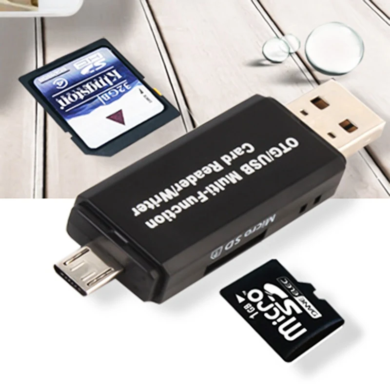 Считыватель карт памяти MINI USB 2,0 OTG Micro SD/SDXC TF адаптер для чтения карт для ПК ноутбука