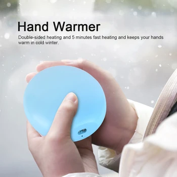 

Round Charging Mini Cartoon Hand Warmer Electric Heating for Home Office Use CN Plug 250V Blue portable hands warmer