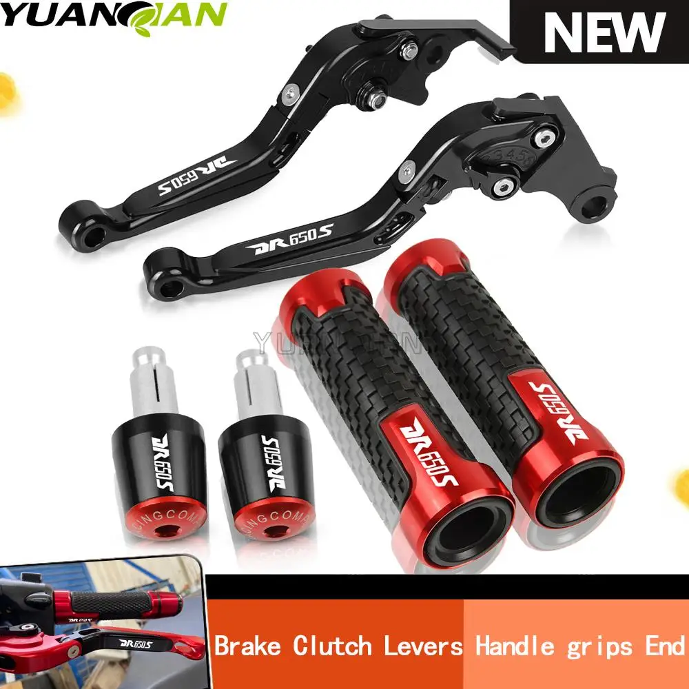 

For SUZUKI DR650S SE DR650SE 1994-2010 Motorcycle Accessories Folding Extendable Brake Clutch Levers Handle Grips Handlebar end