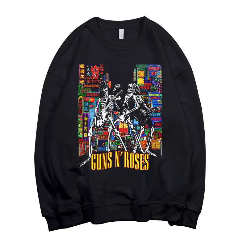 8 дизайнов guns N' Roses GNR Skull Pollover Толстовка Поп Рок толстовка панк sudadera уличная флисовая верхняя одежда тяжелый металл