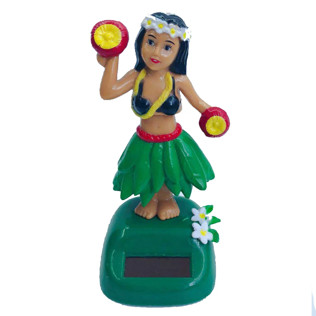 Фигурка танцующей гавайской девушки на солнечной батарее экшн фигурка для