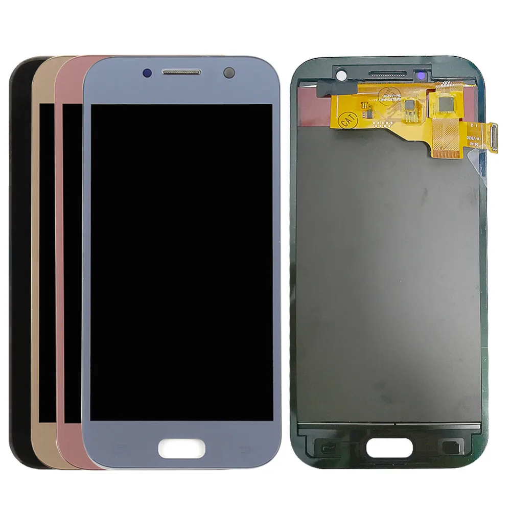 

SM-A520F For Samsung Galaxy A5 2017 A520 LCD Display + Touch Screen A520F Screen Adjust Brightness TFT 5.2inch Replacement