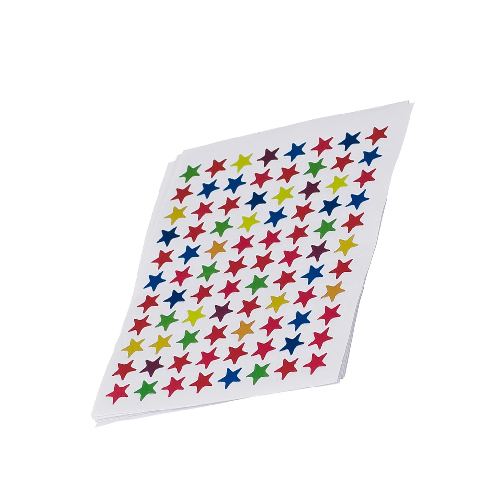 880 Pieces Star Shape Self-adhesive Peel And Stick Color Label