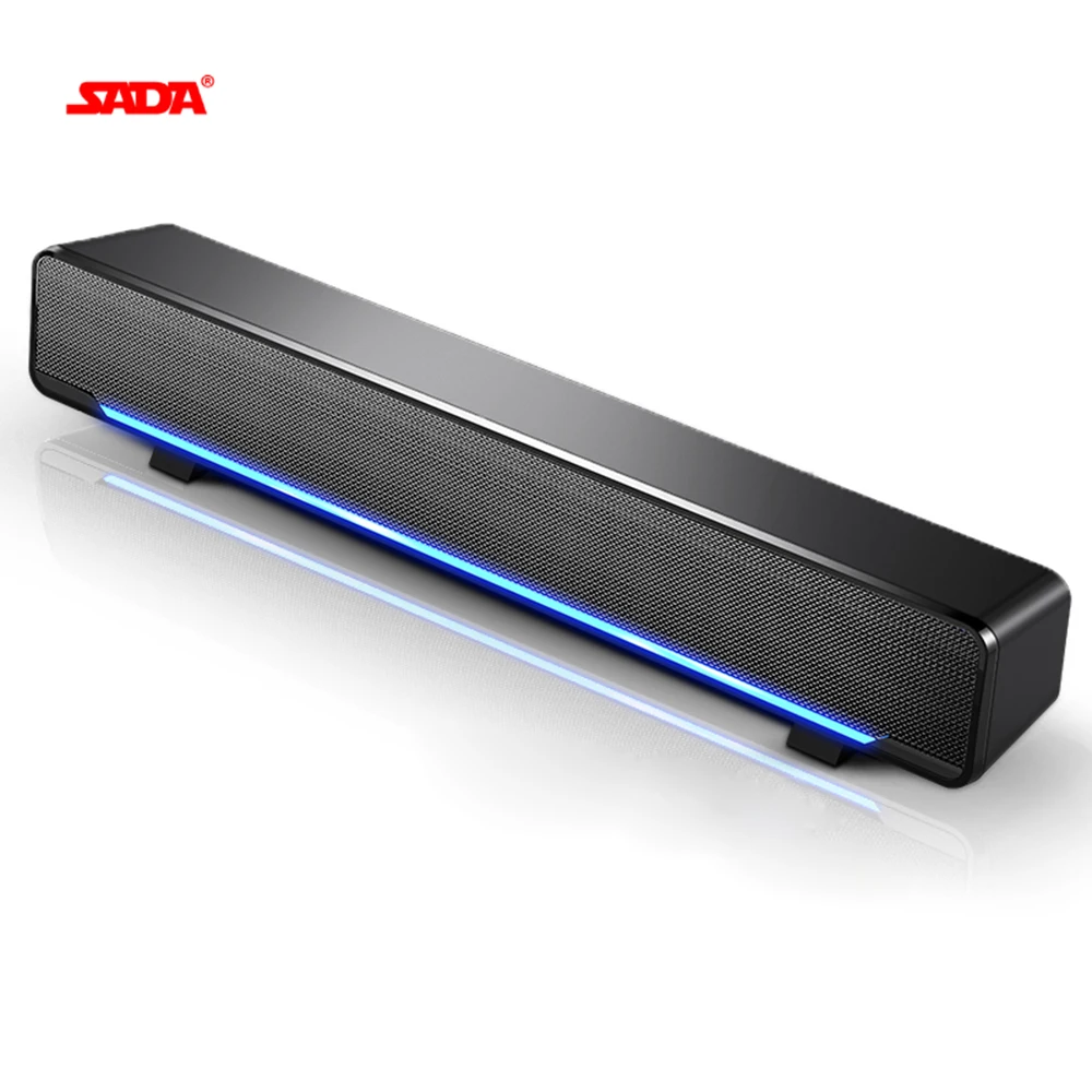SADA USB проводной мощный компьютерный динамик бар стерео сабвуфер бас объемный