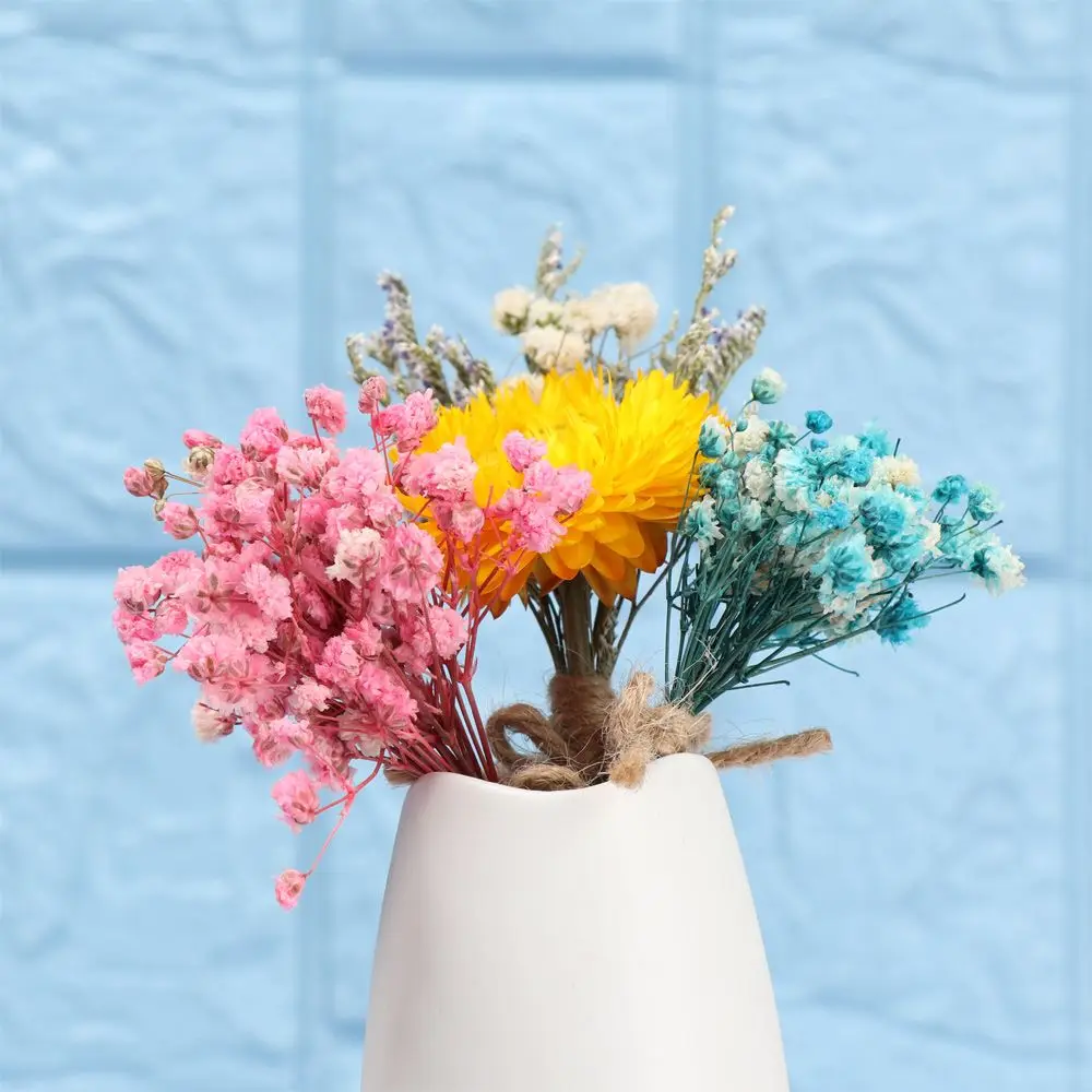 Mini Natural Dried Flower Bouquet Creative Flowers Bouquet Props Wedding  Supply 