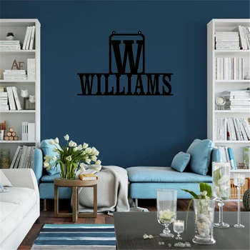 

Laser Cut Room Decoration Customized Name Sign Personalized Acrylic Wooden Family Name Wedding Anniversary Party Gifts Supplies