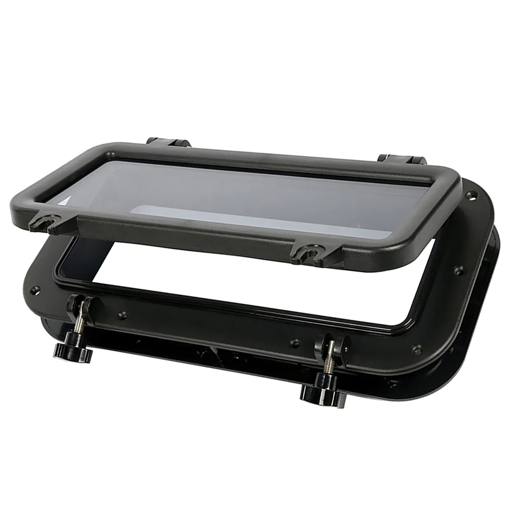Boat Marine Porthole Portlight Window Rectangle Opening ABS Plastic