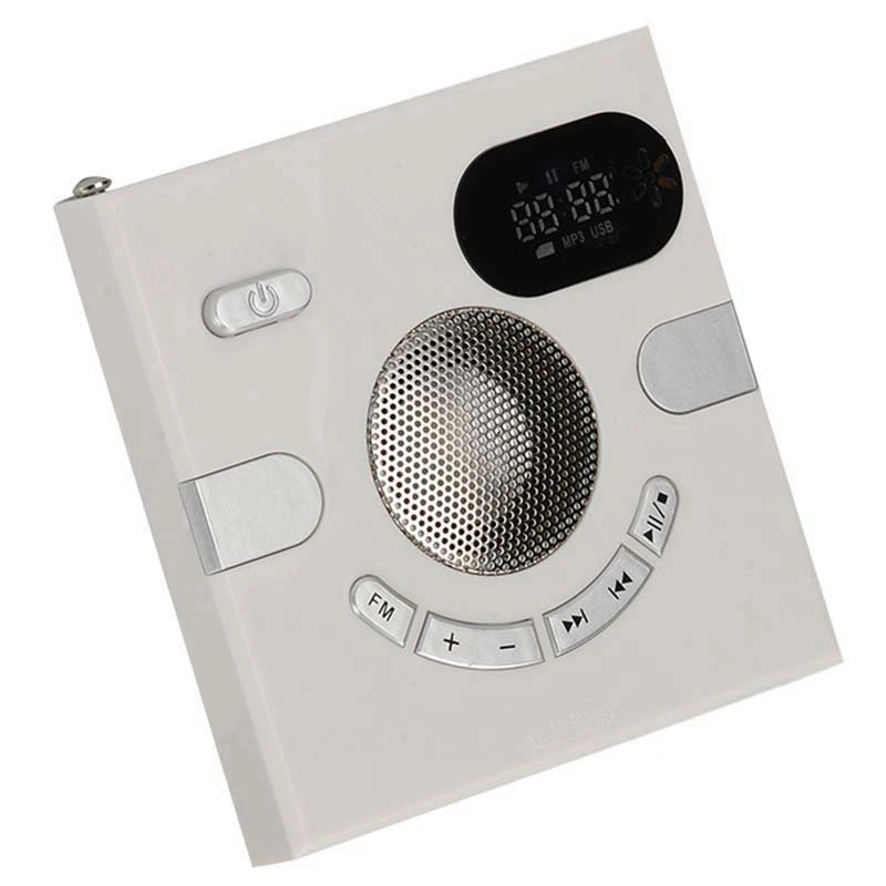 Wall Speaker Fm Radio with Time Display Headphone Jack Support Aux Audio Tf Card Usb Disk Mp3 Player Usb Charge - ANKUX Tech Co., Ltd