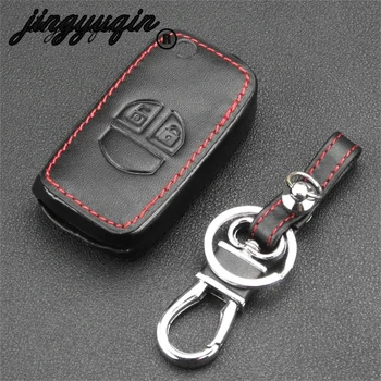 

jingyuqin 2 Buttons Modified Flip Car Key Case Upgrade Protection Holder Leather Cover For Suzuki Swift Grage Vitara Alto Remote