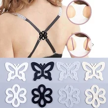 3pcs Bra Buckle Women Beautiful Invisible Bra Buckle Extender Holders Underwear Shoulder Strap Anti-slip Wedding Bra Clip Buckle