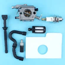 

Carburetor Air Oil Fuel Filter Hose Kit For STIHL MS170 MS180 017 018 MS 170 180 Chainsaw WALBRO Carb Spark Plug бензопила